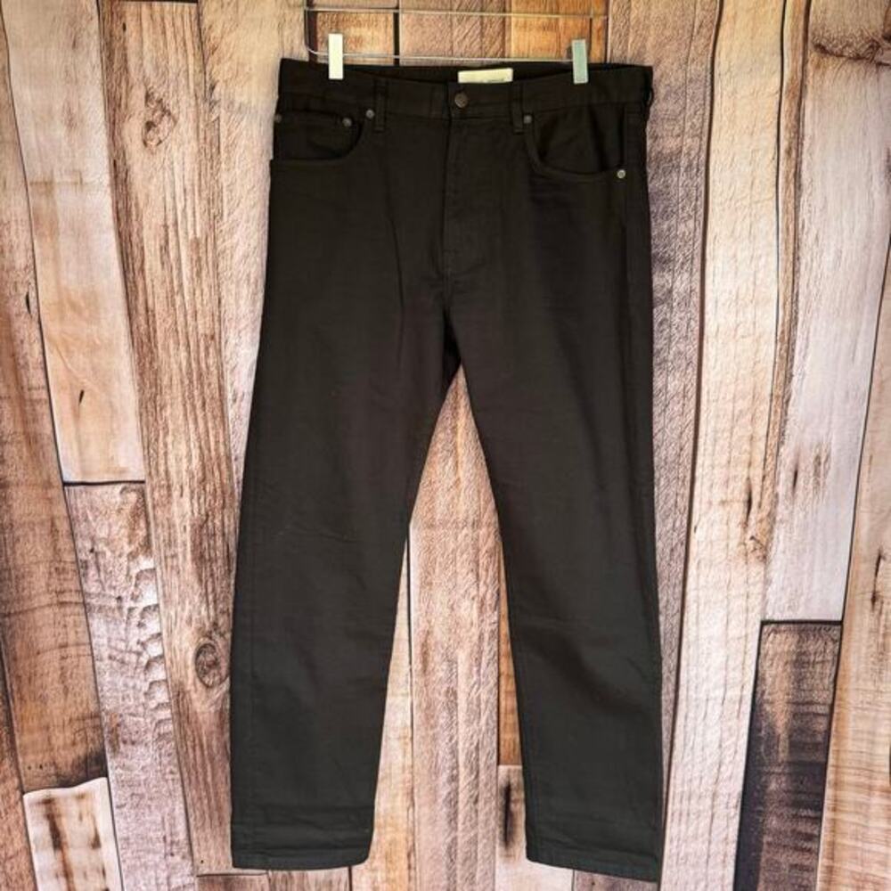 Jeanerica Jeans Tapered Rinse‎ Stay Black 33 X 30 TM005 Organic Cotton Mid Rise